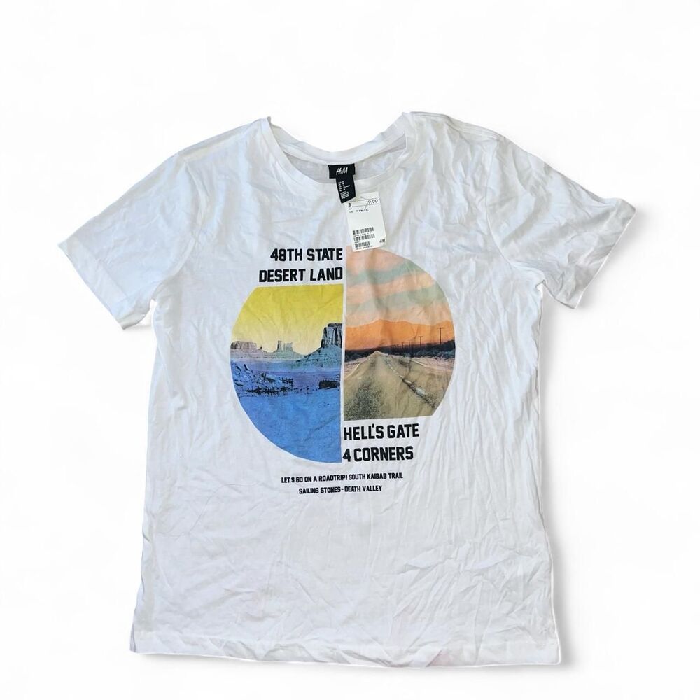 H&M Men's Desert Death Valley TShirt SZ M NWT